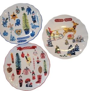 COPY - Nwt RARE nathalie lete christmas plate collection